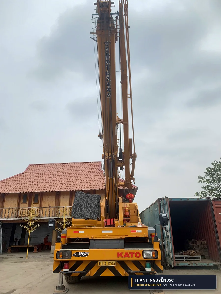 Dự án xe nâng xe cẩu thực tế tại Quảng Ninh