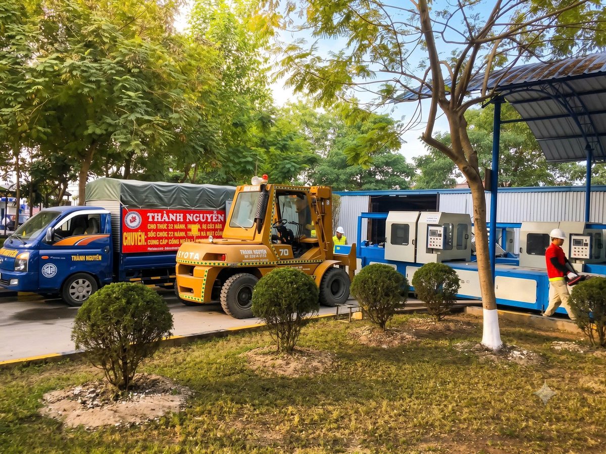 Hoàn tất cân chỉnh thăng bằng móng và bàn giao dây chuyền Cái Lân Quảng Ninh - THÀNH HUY HOÀNG